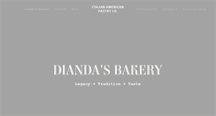 Desktop Screenshot of diandasbakery.com
